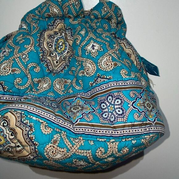 Vera Bradley Women's Multicolor Quilted Cotton Drawstring Cinch Bucket Bag - Picture 5 of 13